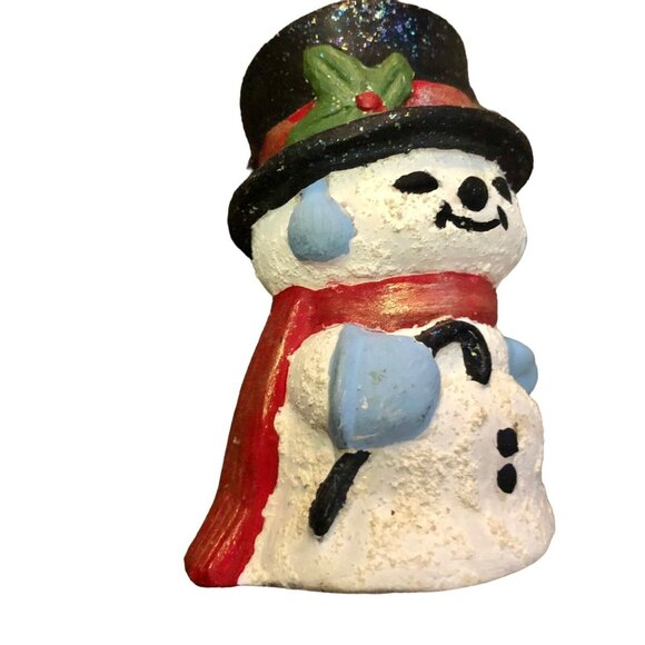 Two Snowman Candlestick Holders Some Wear - Picture 12 of 12